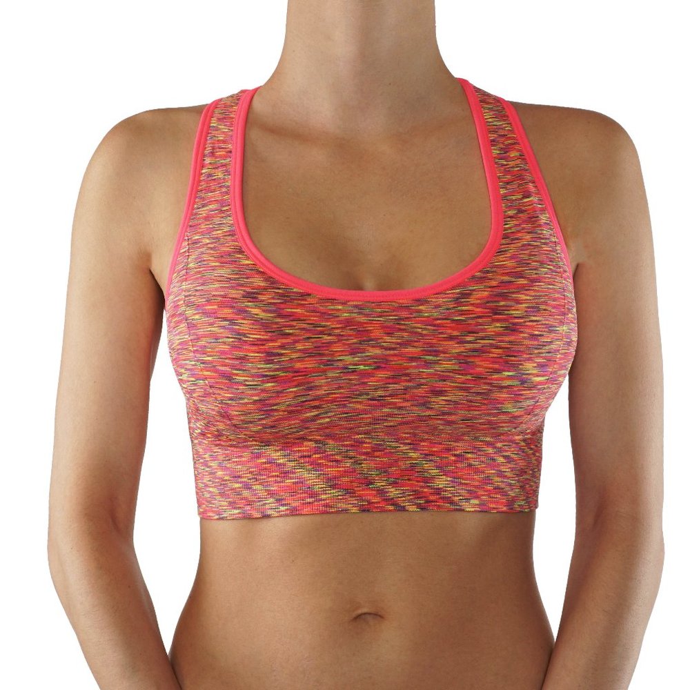 Sports Bra two tone colors Removable pads - Picture 1 of 3